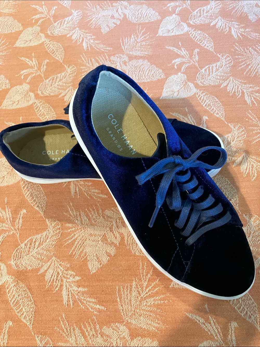Cole haan Grand OS blue velvet sneakers